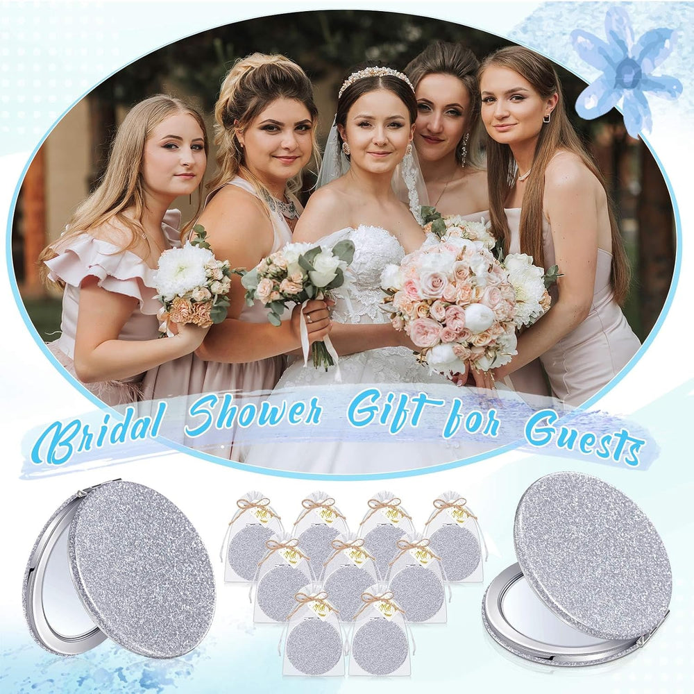 Chunful 30 Sets Compact Magnifying Mirrors Gifts with Thank You Card and Rope...