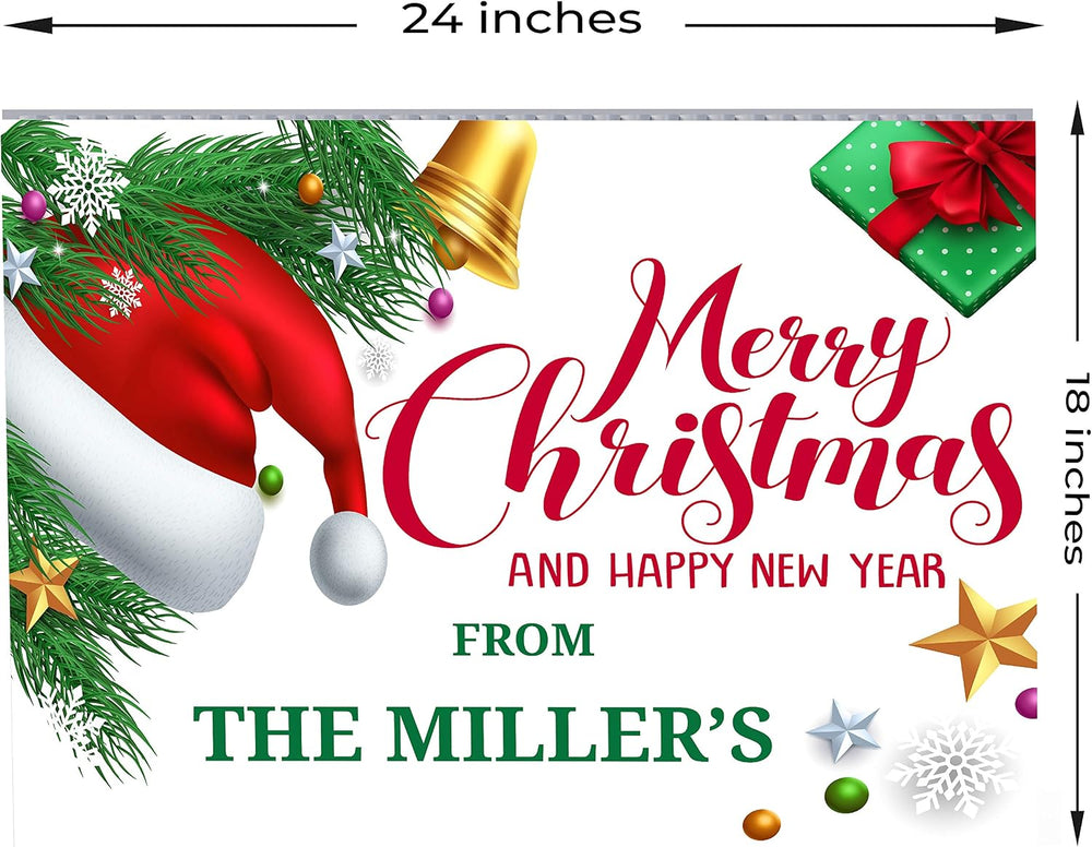 Custom Christmas Sign | Personalized Merry Christmas Yard Sign | Customizable...