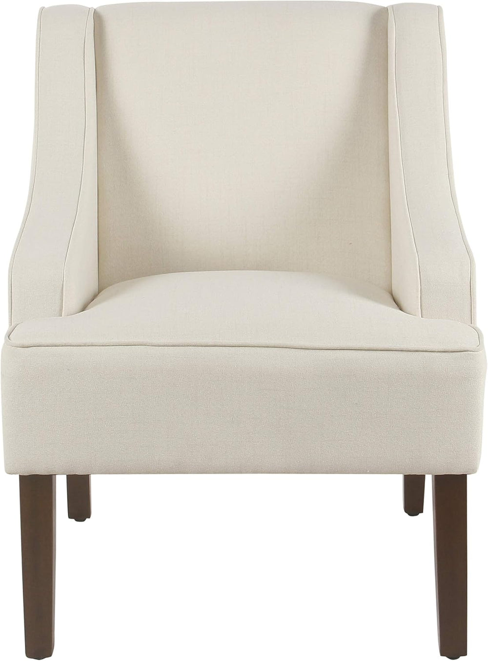HomePop Classic Swoop Arm Accent Chair - Warm Ivory