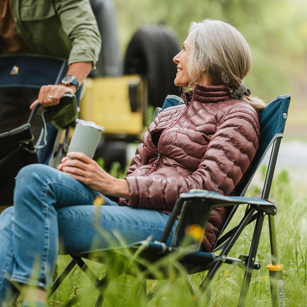GCI Outdoor Kickback Rocker Camping Chair - Indigo Blue
