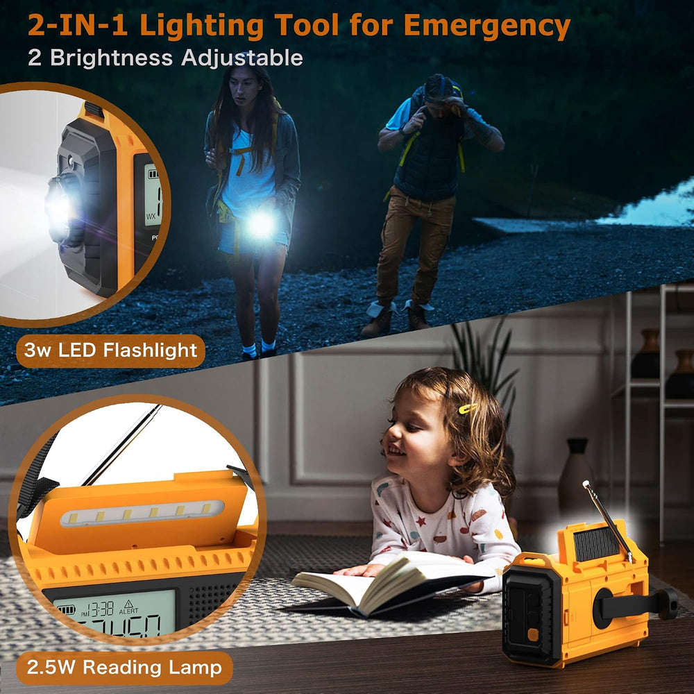 Eoxsmile NOAA Emergency Weather Radio Portable AM FM SW Digital Tuning