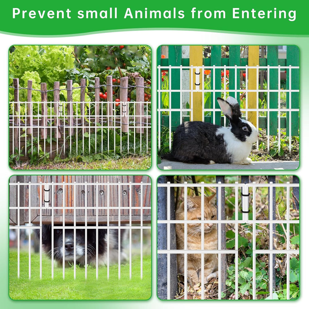 39.5ft(L) X 13in(H) Animal Barrier Fence, 28 Panels No Dig Fence for Dogs, 1....