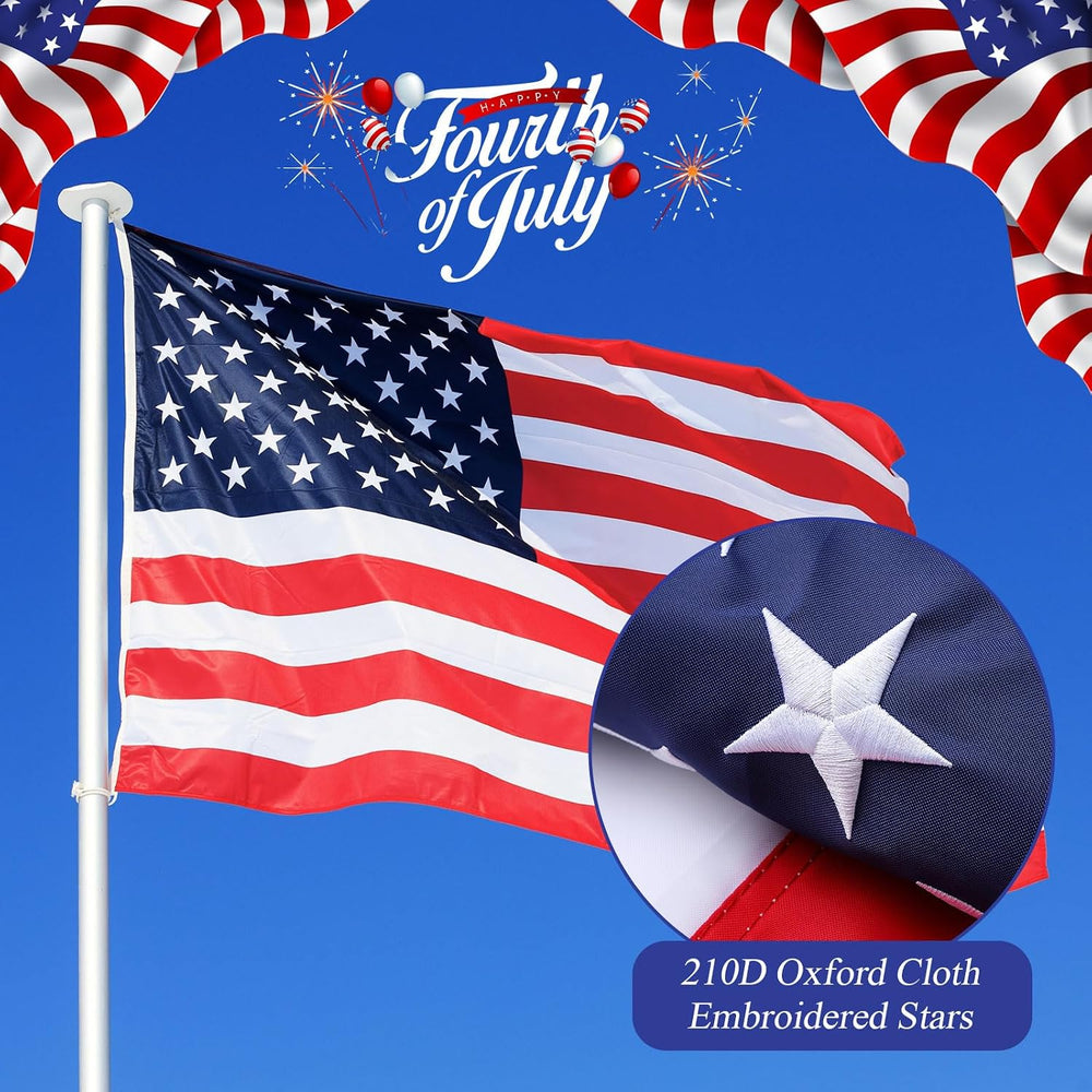 Tradder 10 x 15 ft Large American Flag Outsides Heavy Duty