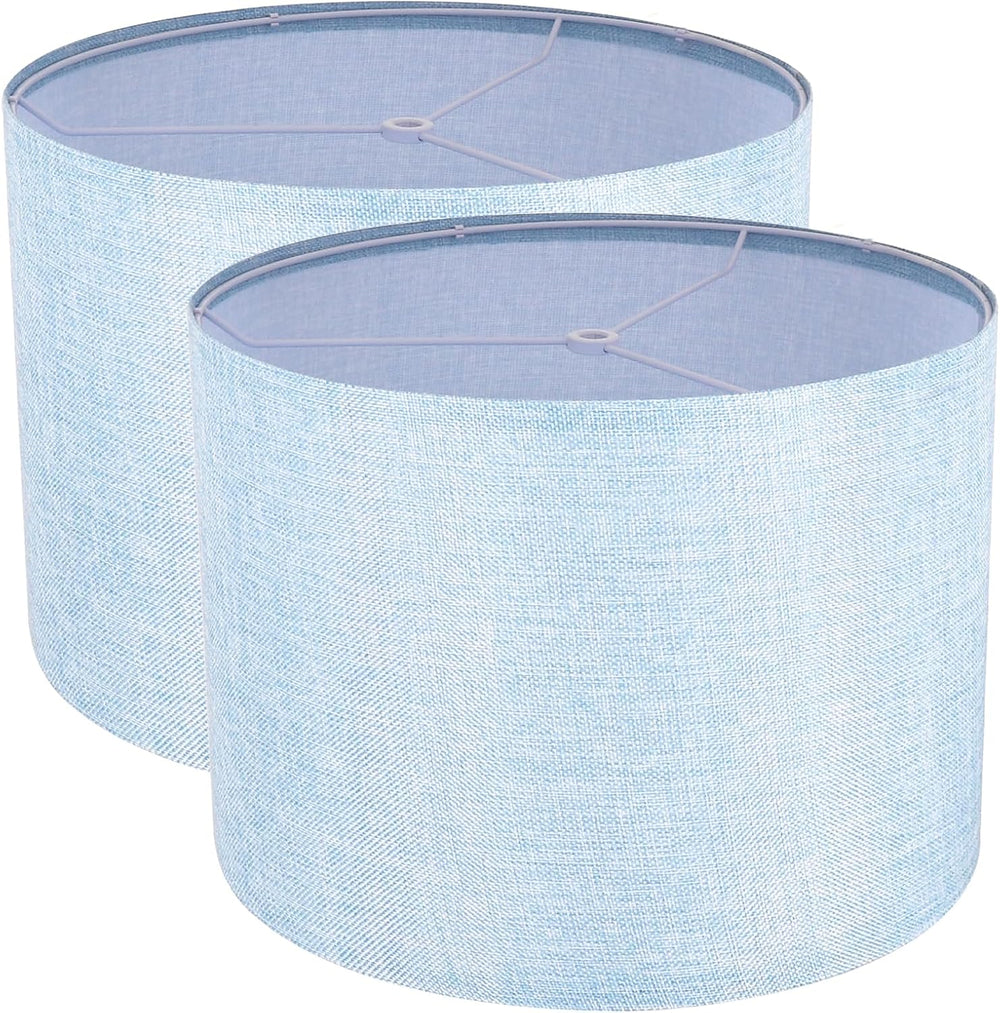 Lamp Shades Set of 2, Drum Lampshade for Table Lamps Floor Lamp, 13" Top...