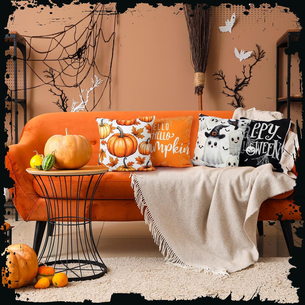 Mindsoft 20 Pcs Holiday Pillow Covers 18x18, Fall Christmas Throw Cover