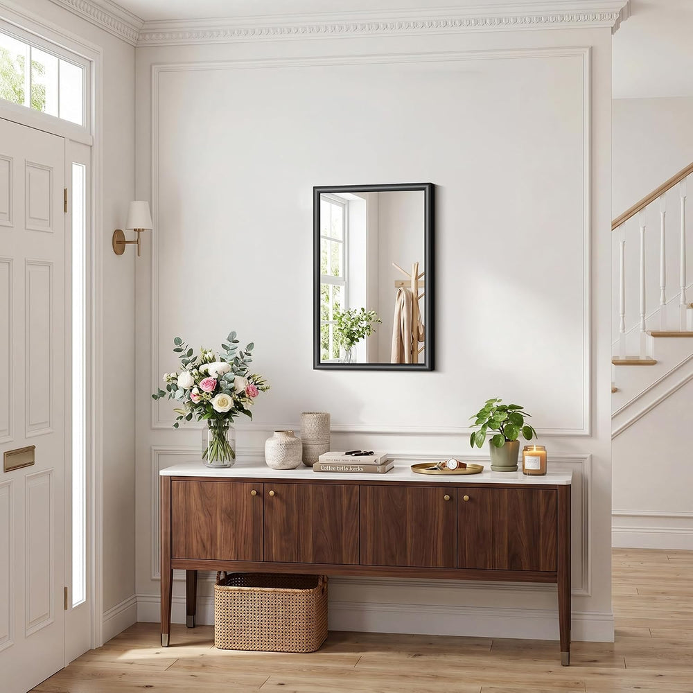 FORBATH Bathroom Mirror for Over Sink, 18x30 Inch Black Vanity Mirror