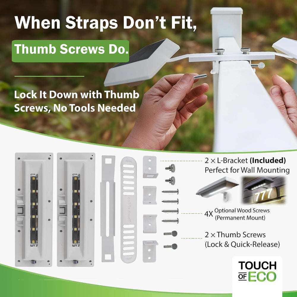 LITEAGENT PRO Solar LED Post Light Patented Angle Design for Real Estate &...