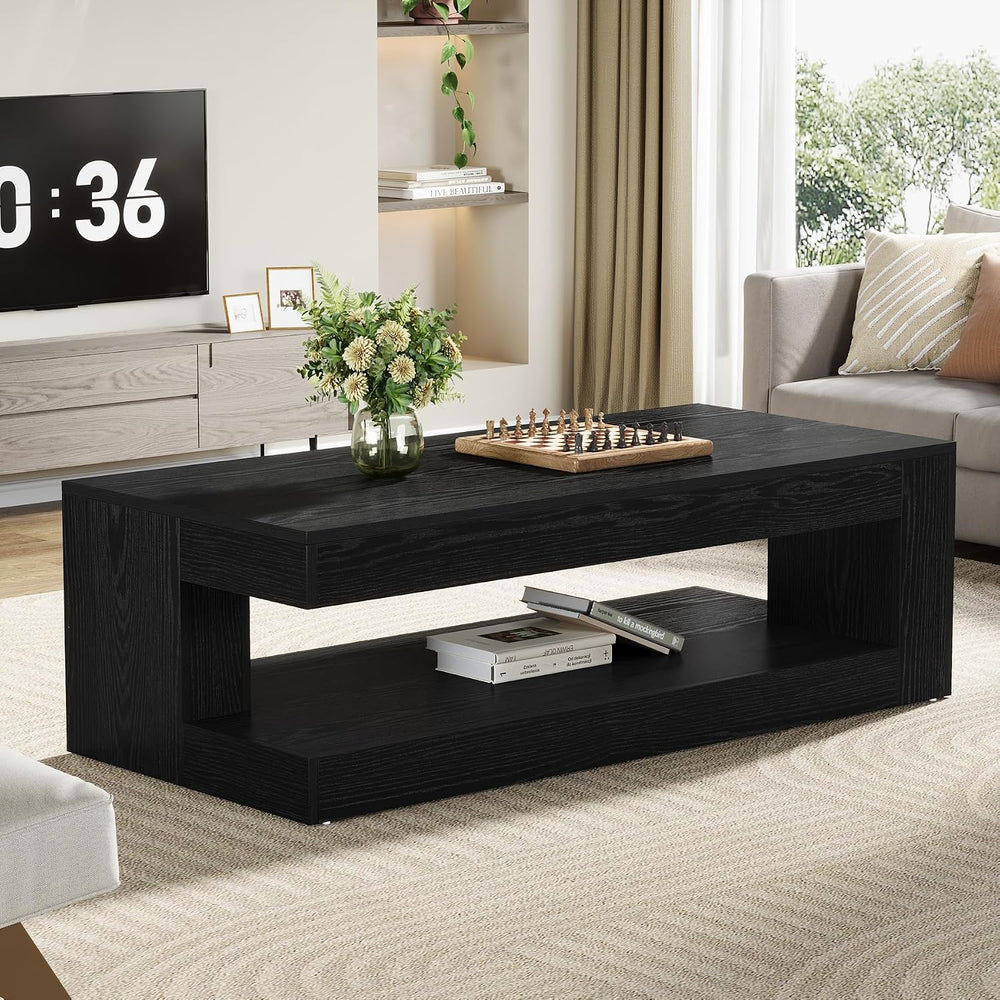 Tribesigns Coffee Table for Living Room, 47.24" Center Tea Table