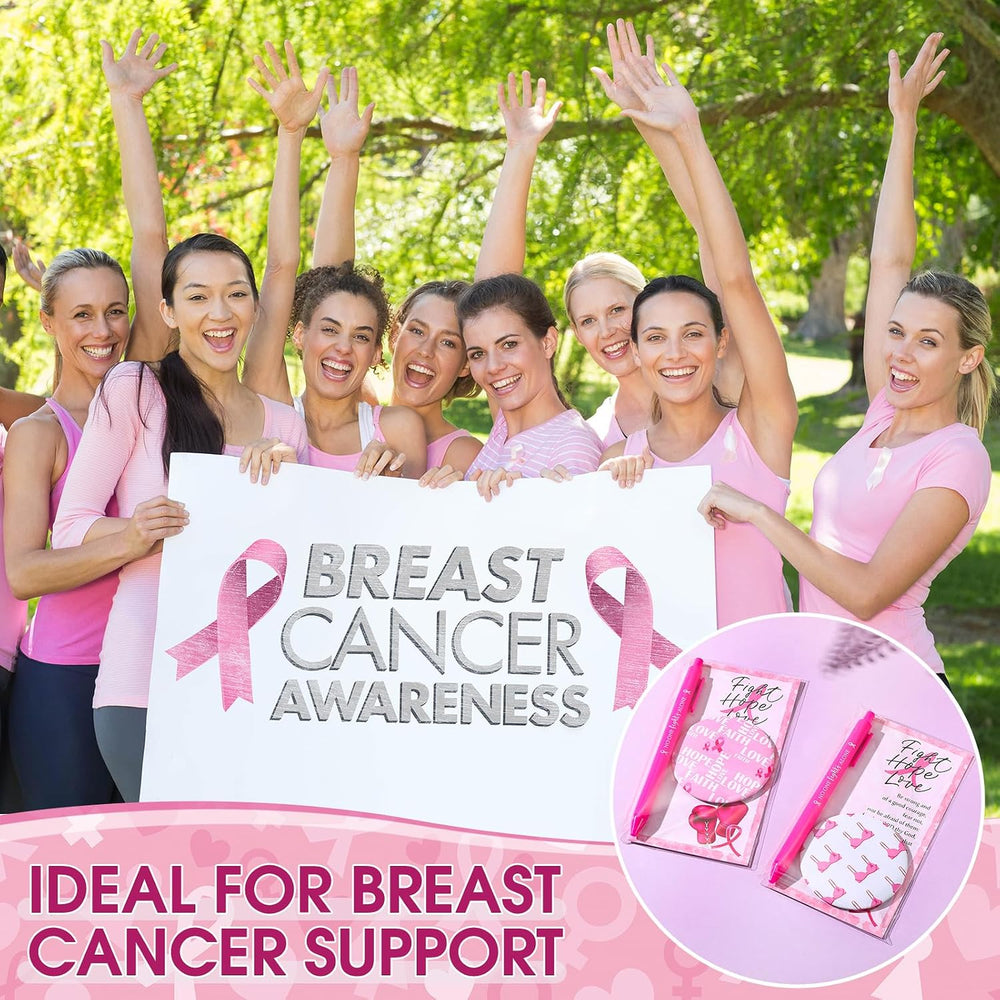 Pinkunn 75 Sets Breast Cancer Awareness Accessories Bulk Breast Cancer Gift f...