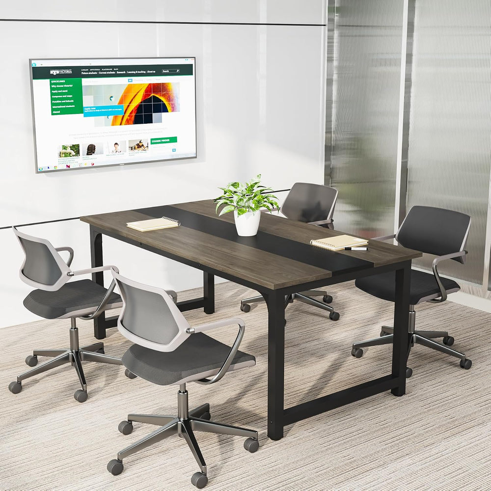 Tribesigns Modern Computer Desk, 63 x 31.5 inch Large Office Desk Computer Ta...