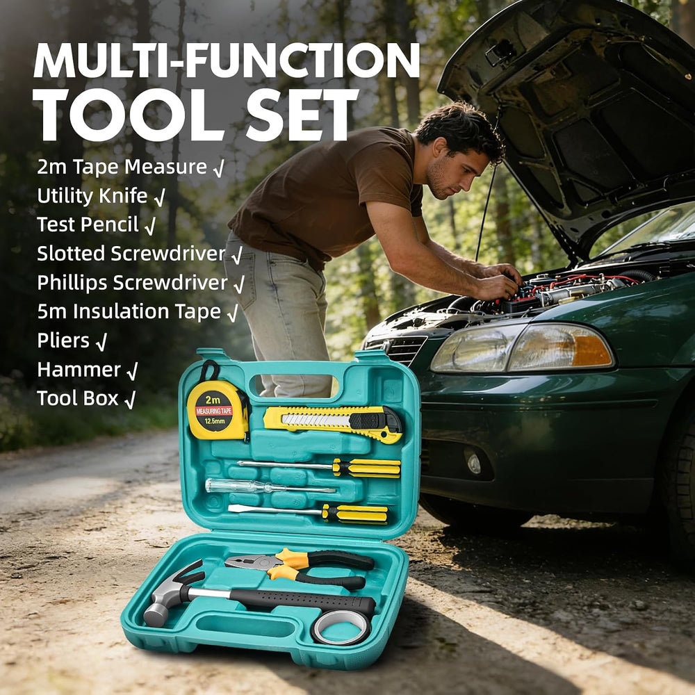 Roadside Emergency Car Kit for Vehicles, Car Emergency Kit with Jumper Cables...