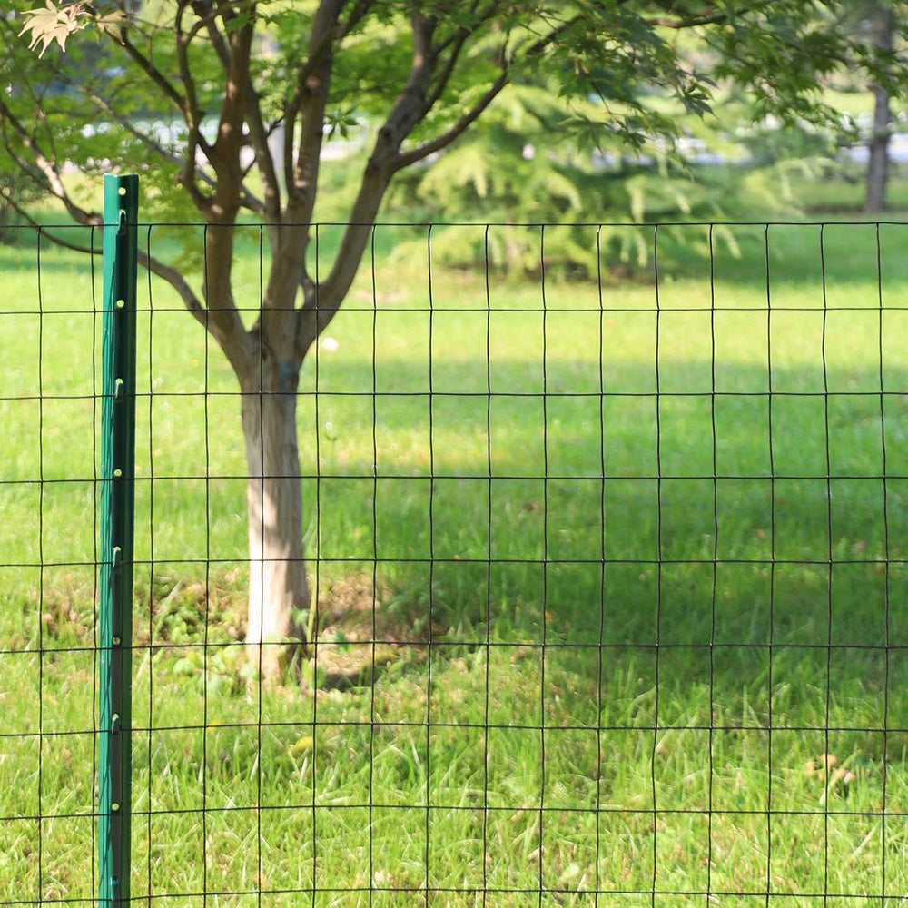 Black PVC Coated Welded Wire Fence 48" x 50' Roll, 2"x3" M...
