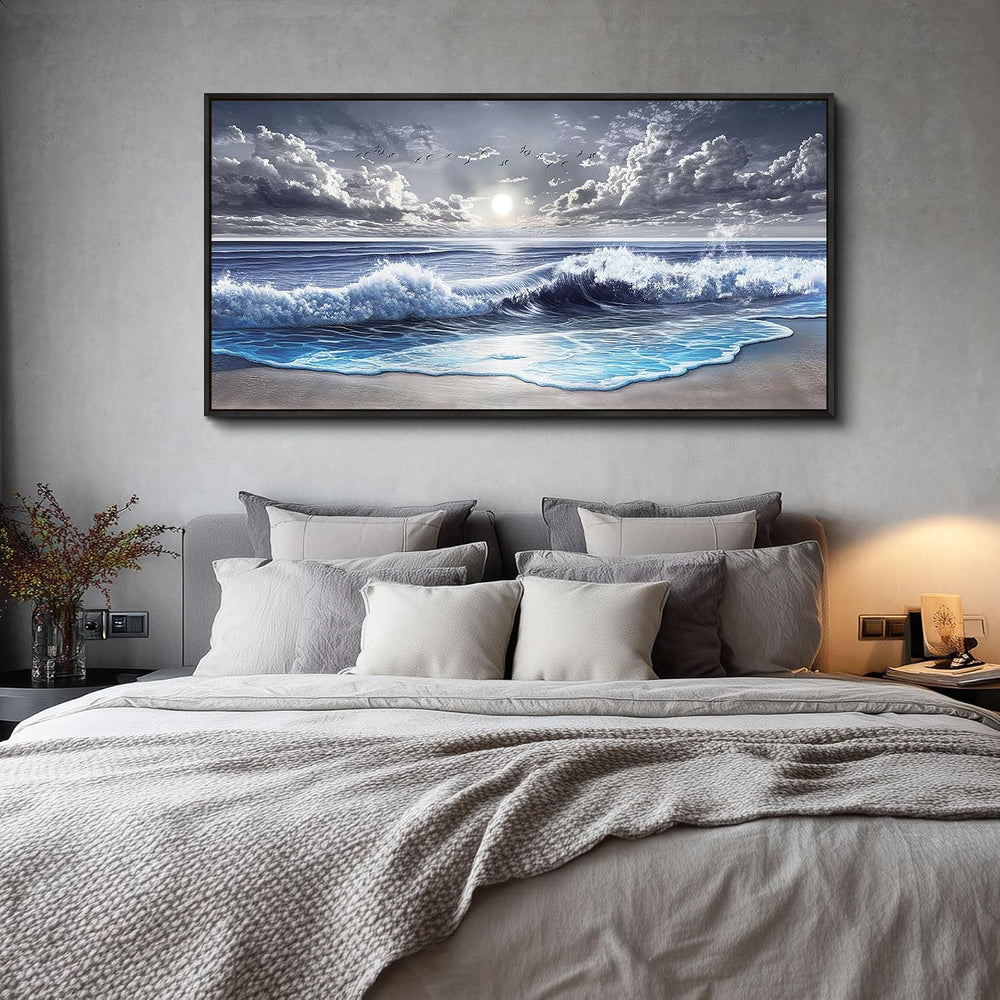 MHARTK66 Beach Large Canavs Wall Art-Wall Art For Living Room-Ocean Landscape...