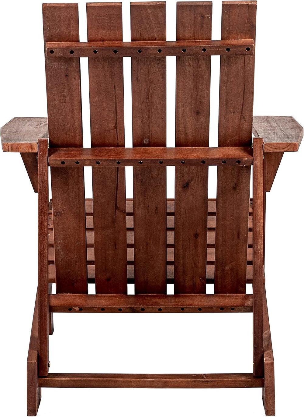 JONATHAN Y Irving 32" Solid Acacia Wood Adirondack Chair, Dark Brown