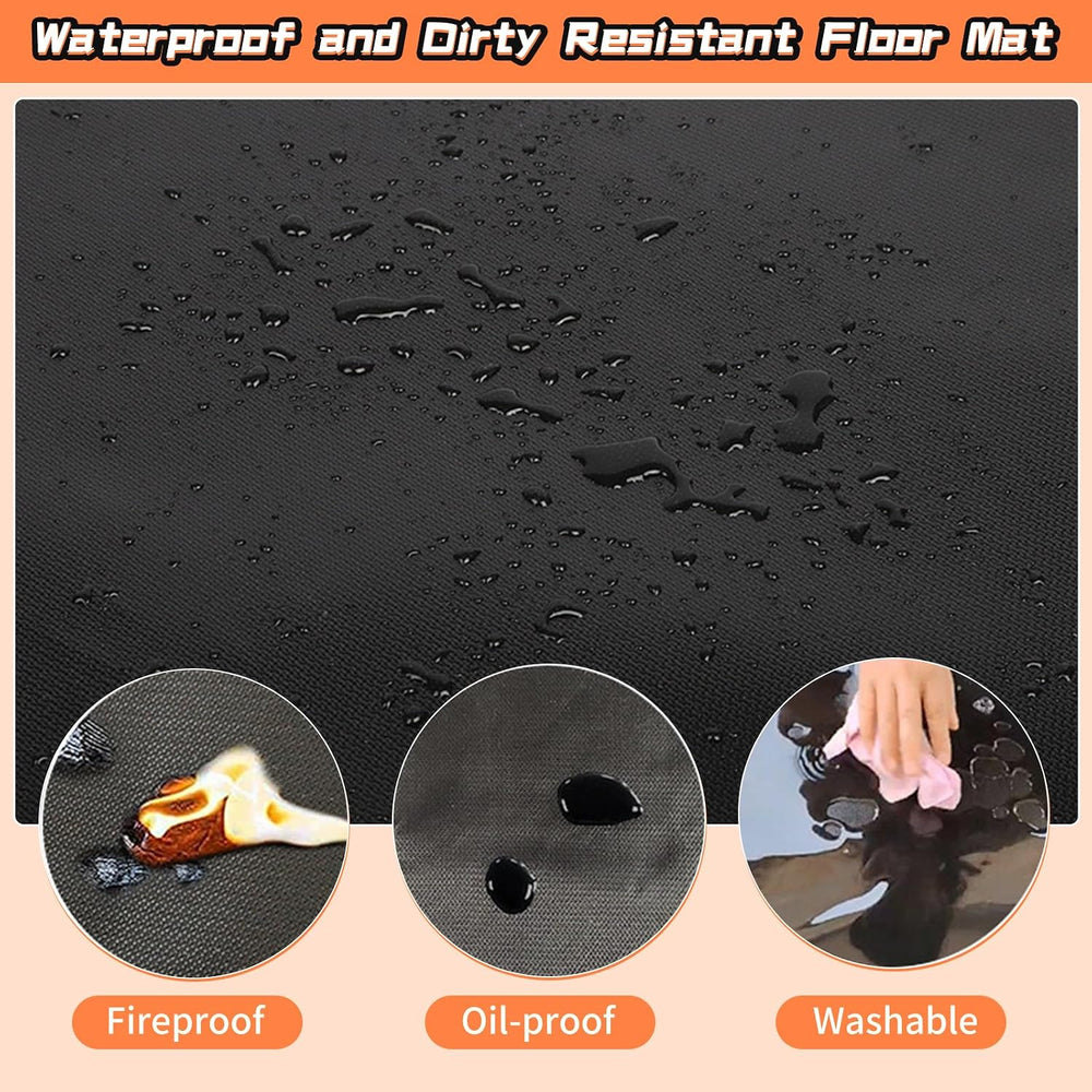 Fireplace Mat, Hearth Rug Fireproof, Fireplace Floor Mat, Fireproof Rug for F...
