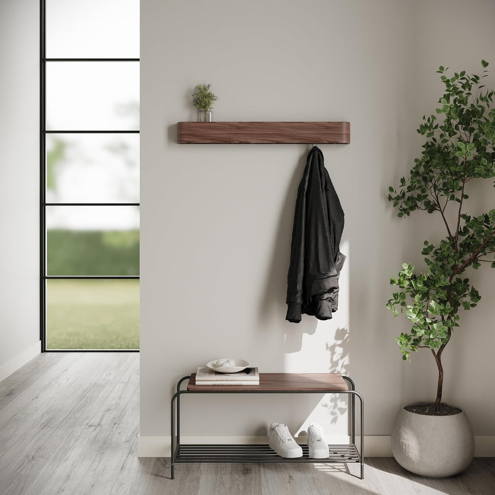 Kazai. Wall-Mounted Coat Rack 'Toke' - Modern Design with Hidden Wall...