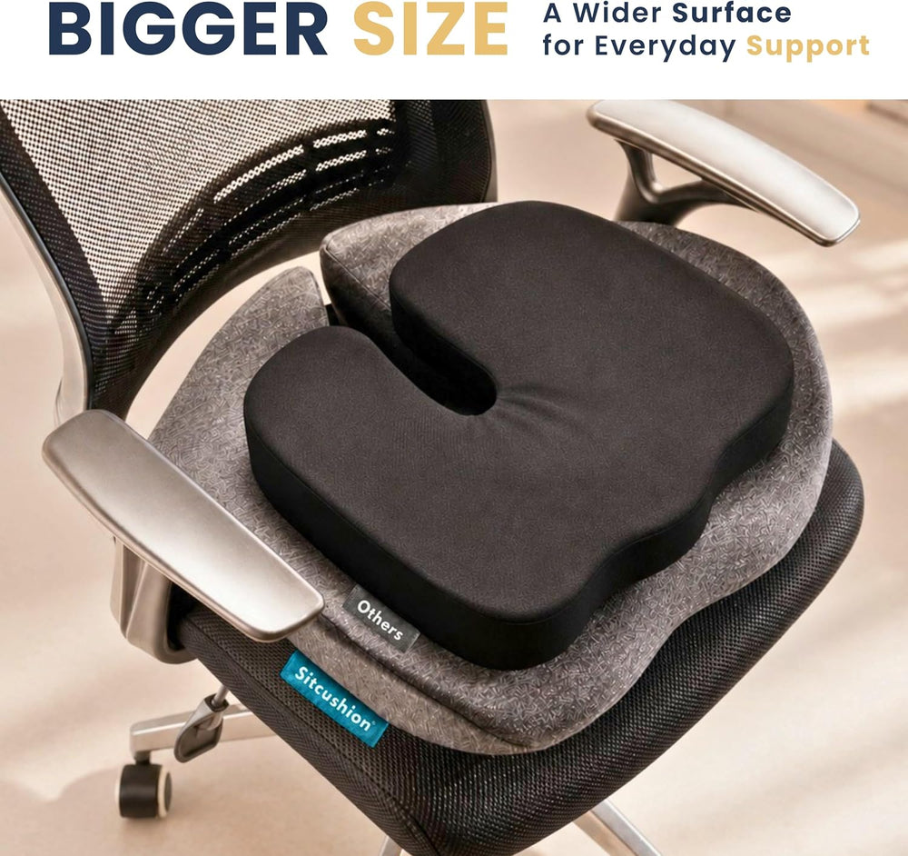 Pressure Relief Seat Cushion for Tailbone Pain, Sciatica & Coccyx Pillow
