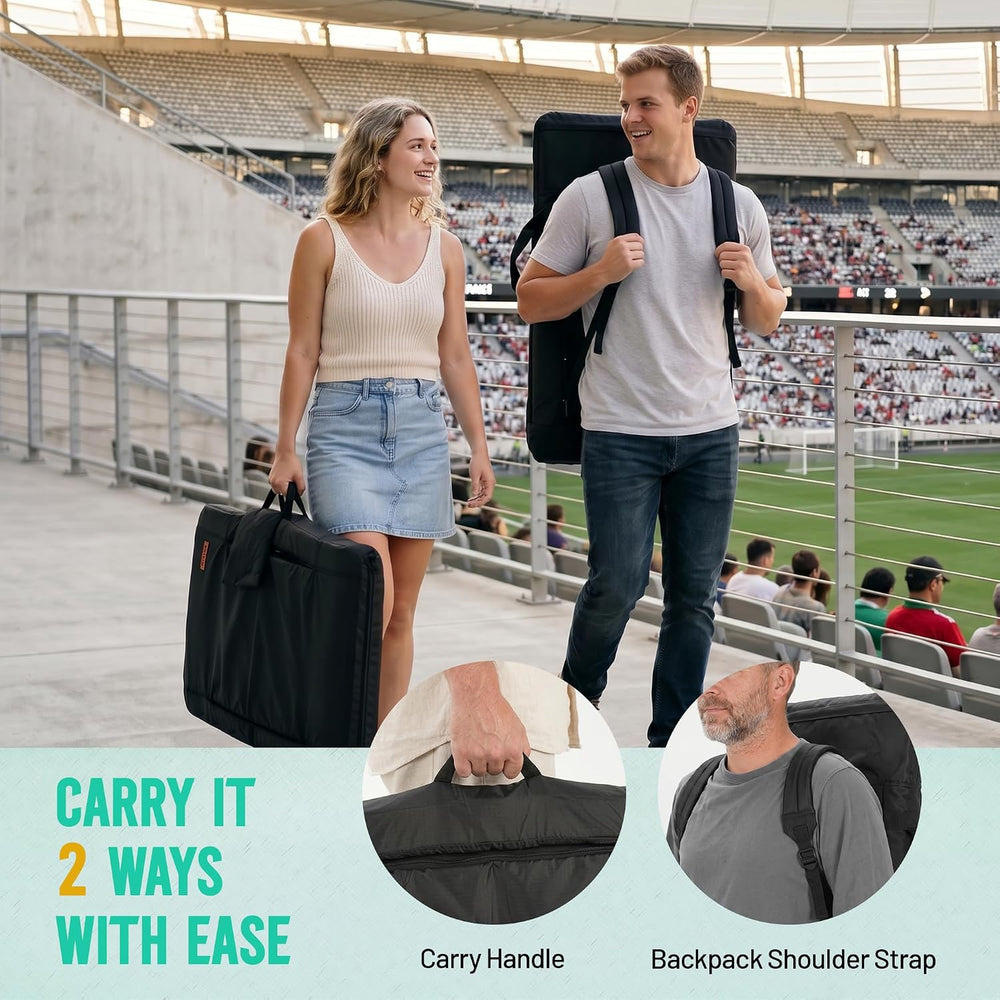 Overmont Stadium Seats with Back Support, Padded Bleacher Seat Cushion