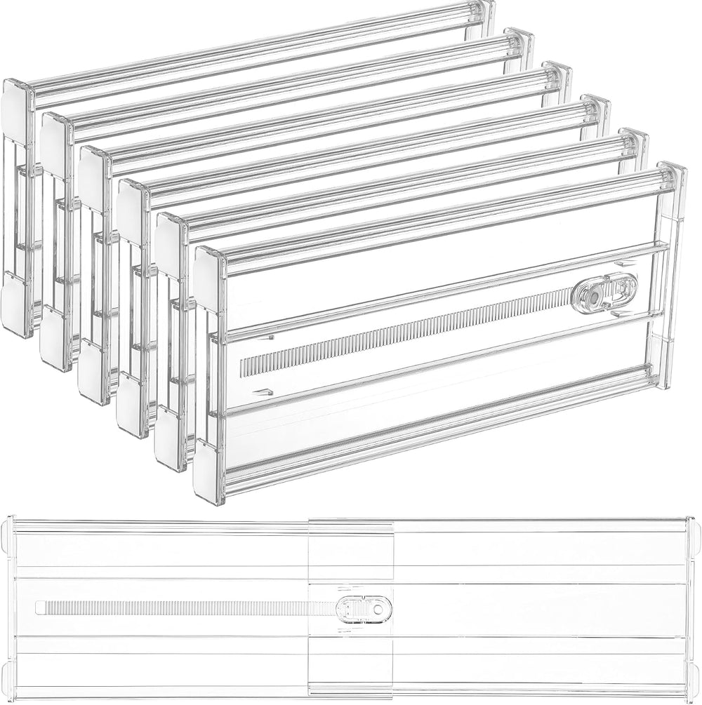 Vtopmart 6" Tall Upgrade Drawer Dividers, 12.8"-22.3" Expandab...