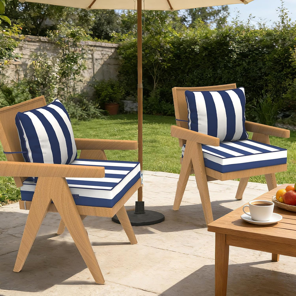 24x28“ Outdoor Deep Seat Cushions Set of 4, Patio Replacement Foam Cushions f...