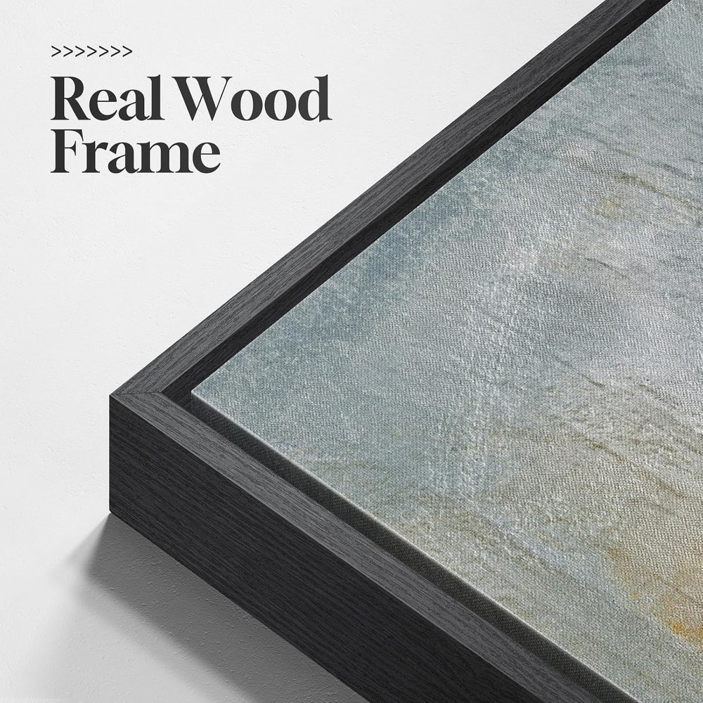 Extra Large Framed Modern Abstract Wall Art for Living Room, 3 Piece Set