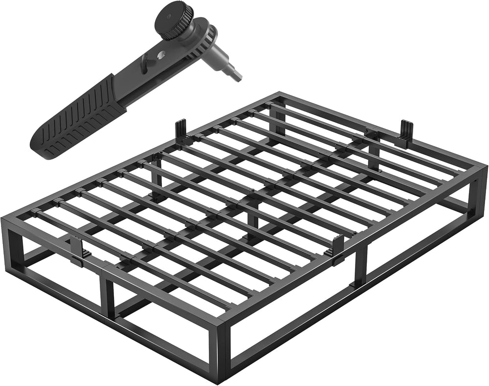 Bilily 10 Inch King Bed Frame with Steel Slat Support,Low Profile King Metal ...