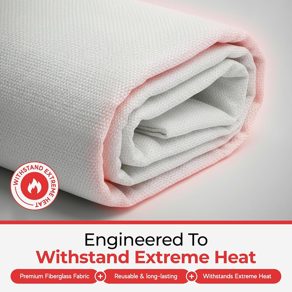 Sierra Madre Emergency Fire Blanket for Home and Kitchen, Pack 2