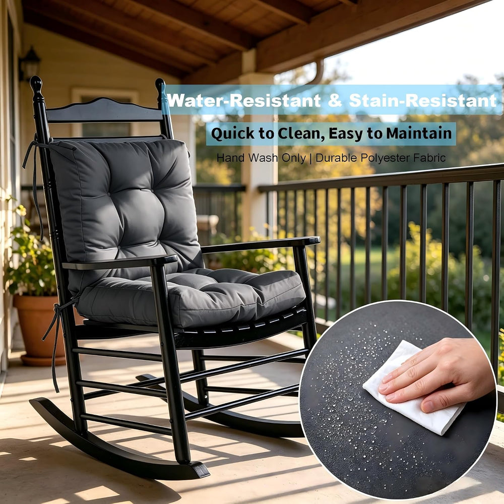 QILLOWAY Outdoor Chair Cushion for Patio Furniture, Waterproof Patio Cushions...