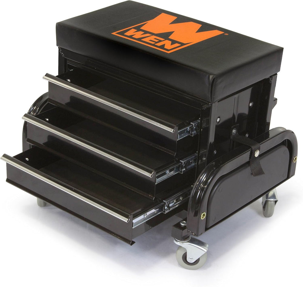 WEN GG1350 350-Pound Capacity Garage Glider Rolling Tool Chest Seat