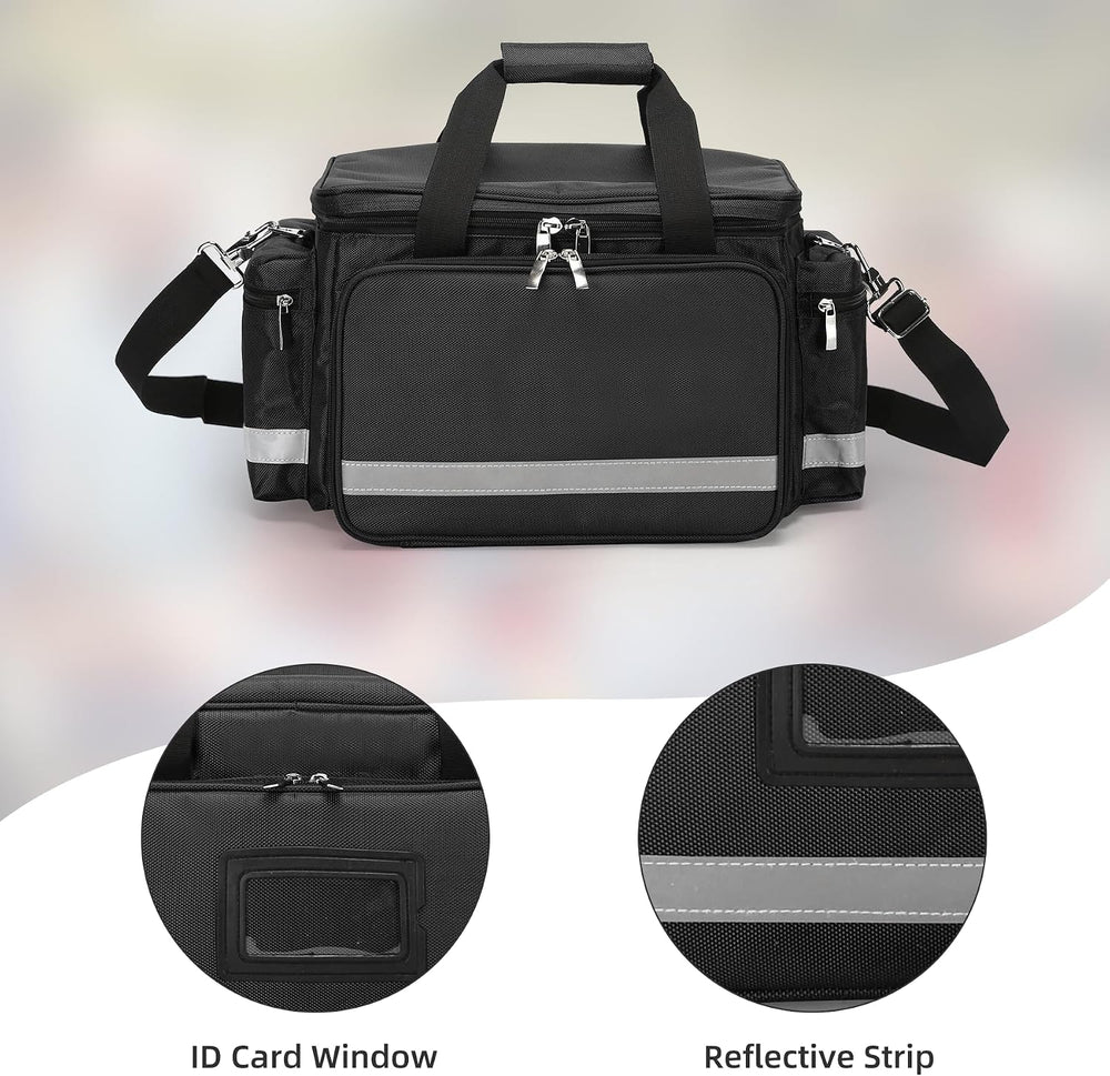 First Aid Bag Medical Empty Bag Emergency Responder Trauma Bag Empty, Profess...