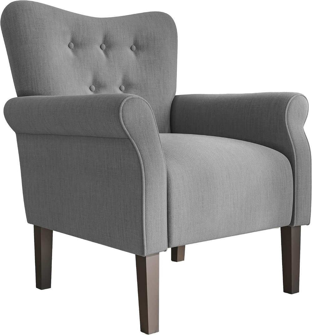 BELLEZE Modern Accent Chair, High Back Armchair, Upholstered Wingback Side Ch...