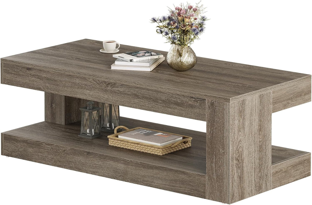 Tribesigns Coffee Table for Living Room, 47.24" Center Tea Table