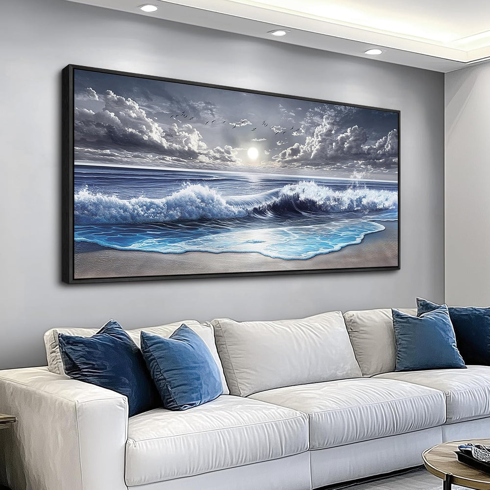 MHARTK66 Beach Large Canavs Wall Art-Wall Art For Living Room-Ocean Landscape...