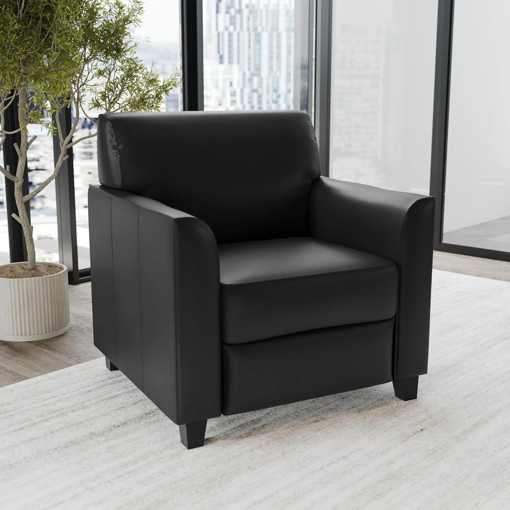Flash Furniture Hercules LeatherSoft Chair, Black