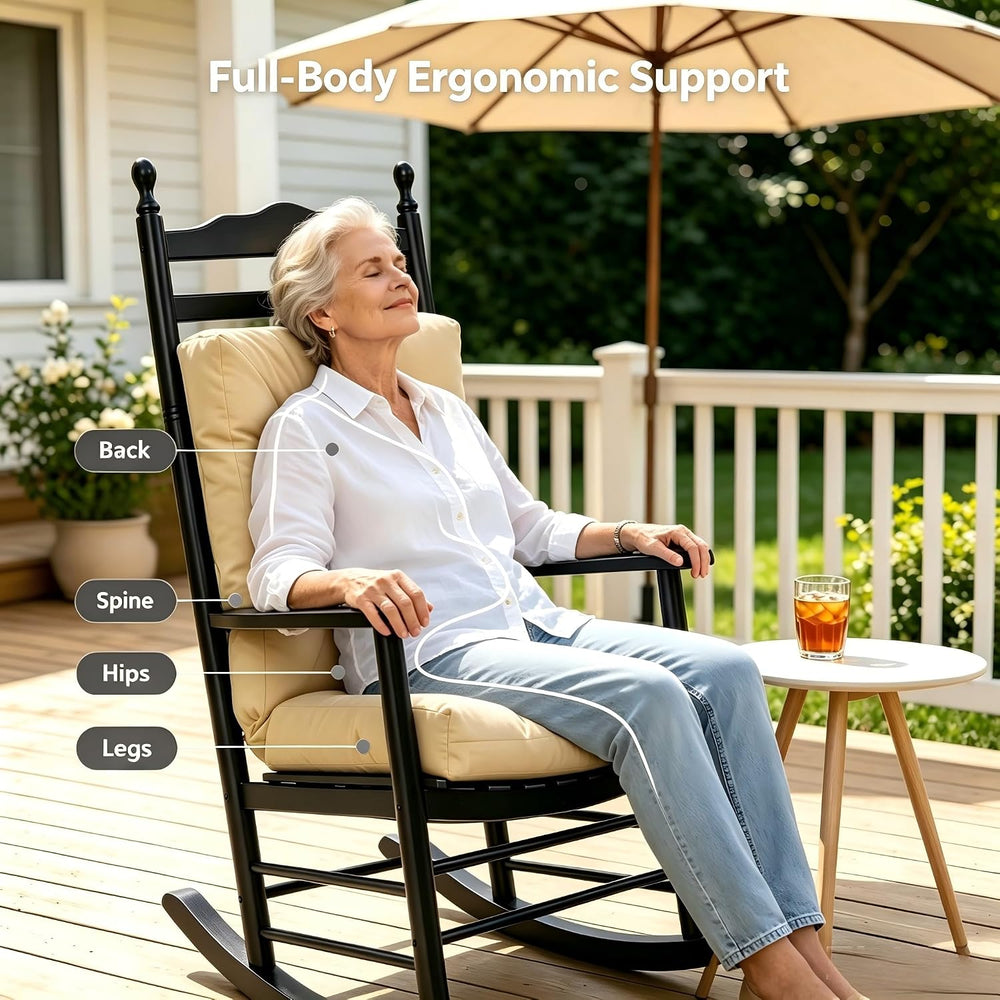 QILLOWAY Outdoor Chair Cushion for Patio Furniture, Waterproof Patio Cushions...
