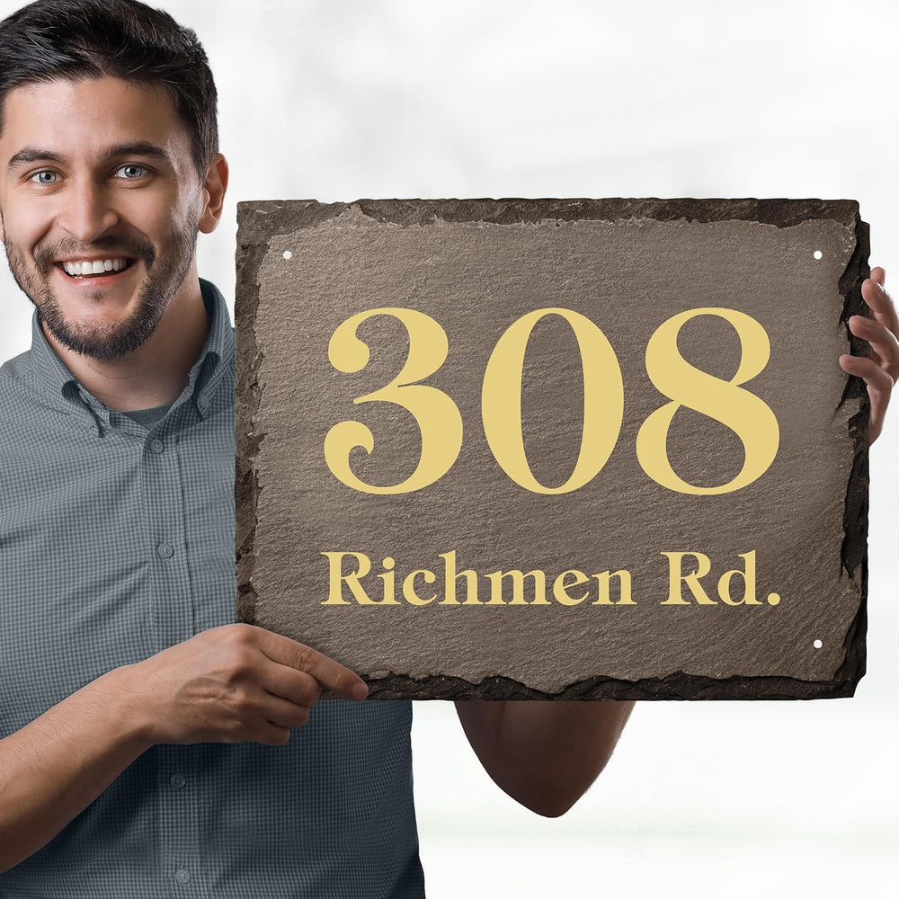 House Address Sign, House Number Plaque, 14.25x18, Thick Rust-Free, Fade Resi...