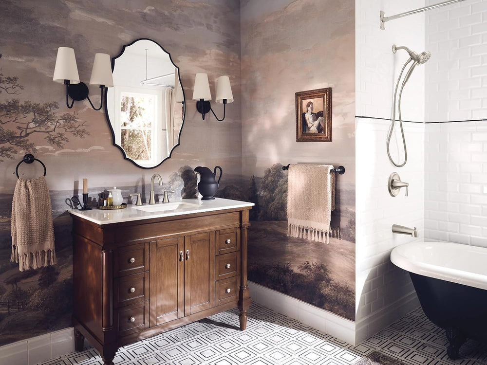 Moen YB2286ORB Brantford Collection Traditional Single Post Bathroom Hand Tow...