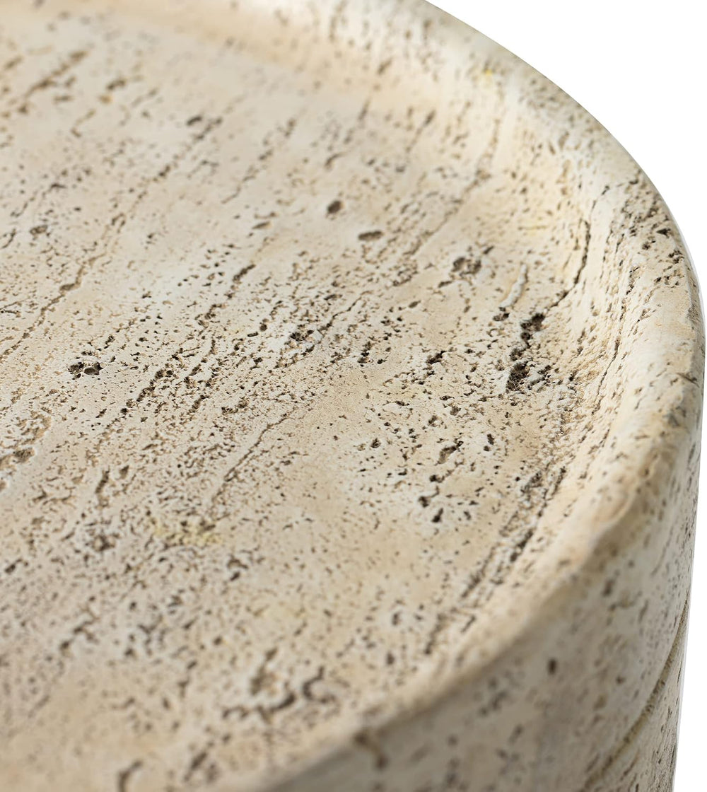 SUNBURY Outdoor Side Tables for Patio, Small Concrete Accent End Table