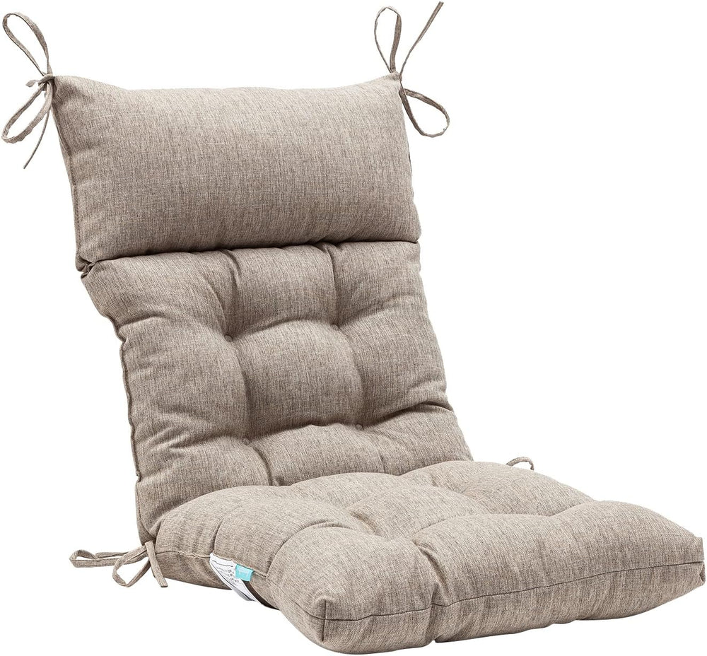 QILLOWAY Outdoor Rocking Chair Cushion 43x21 Inch, 100% Polyester Waterproof ...