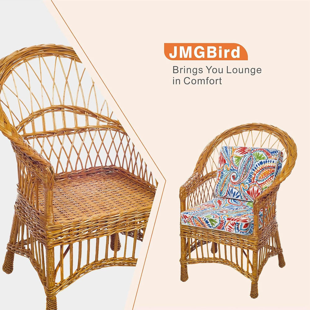 JMGBird Outdoor Chair Cushions Set of 2, Water Resistant Seat Cushions 22 x 2...