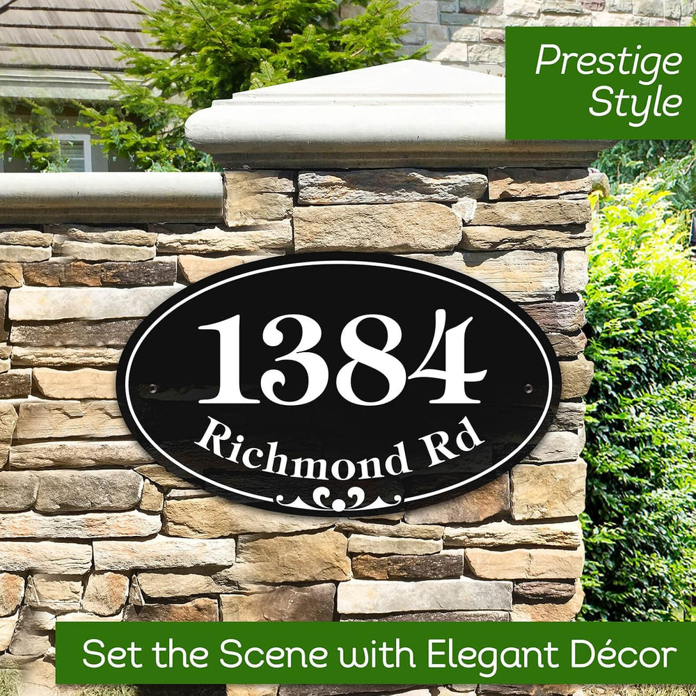 My Sign Center House Address Sign, House Address Plaque, Indoor/Outdoor Use, ...