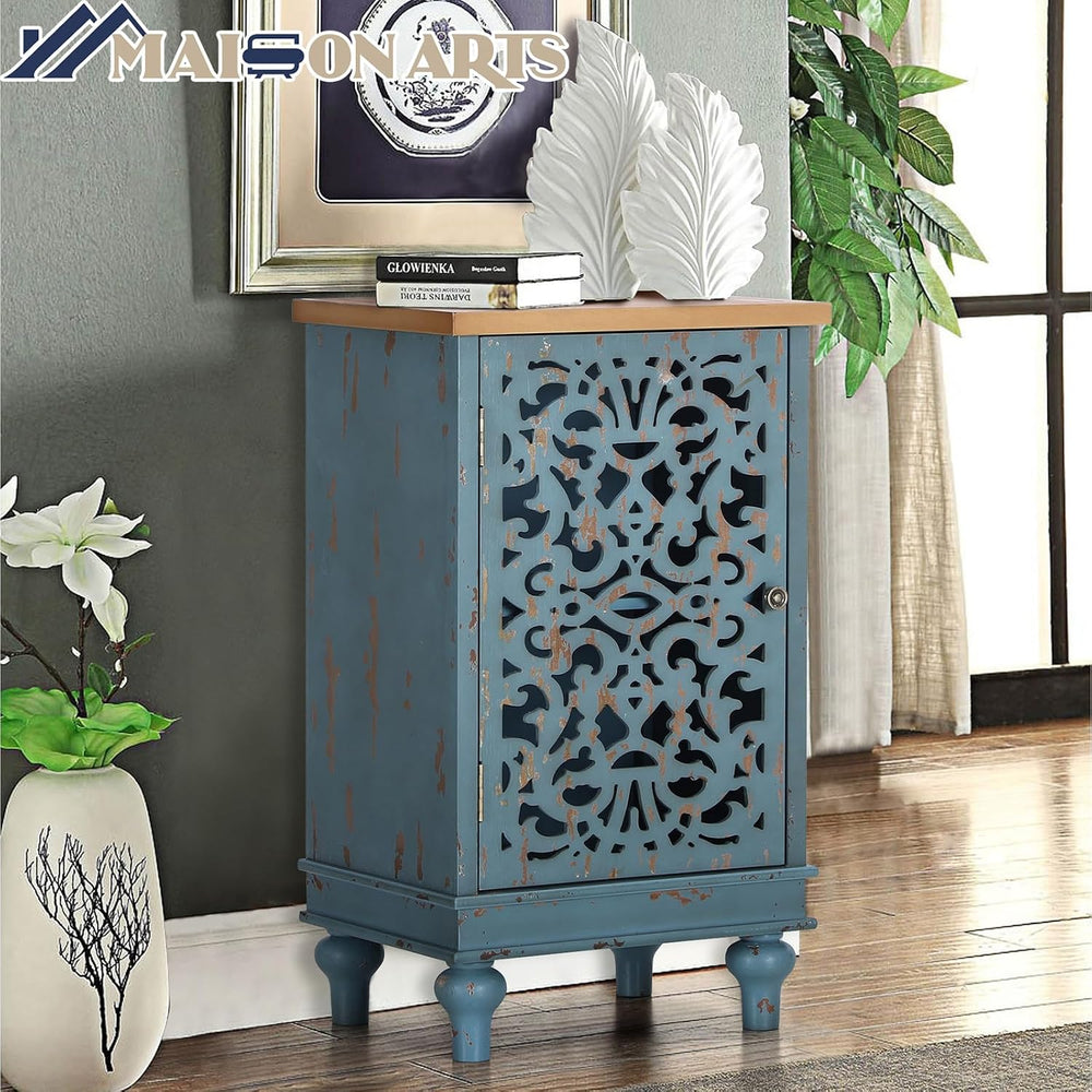MAISON ARTS Small Accent Cabinet with Doors, Buffet Cabinet with Storage