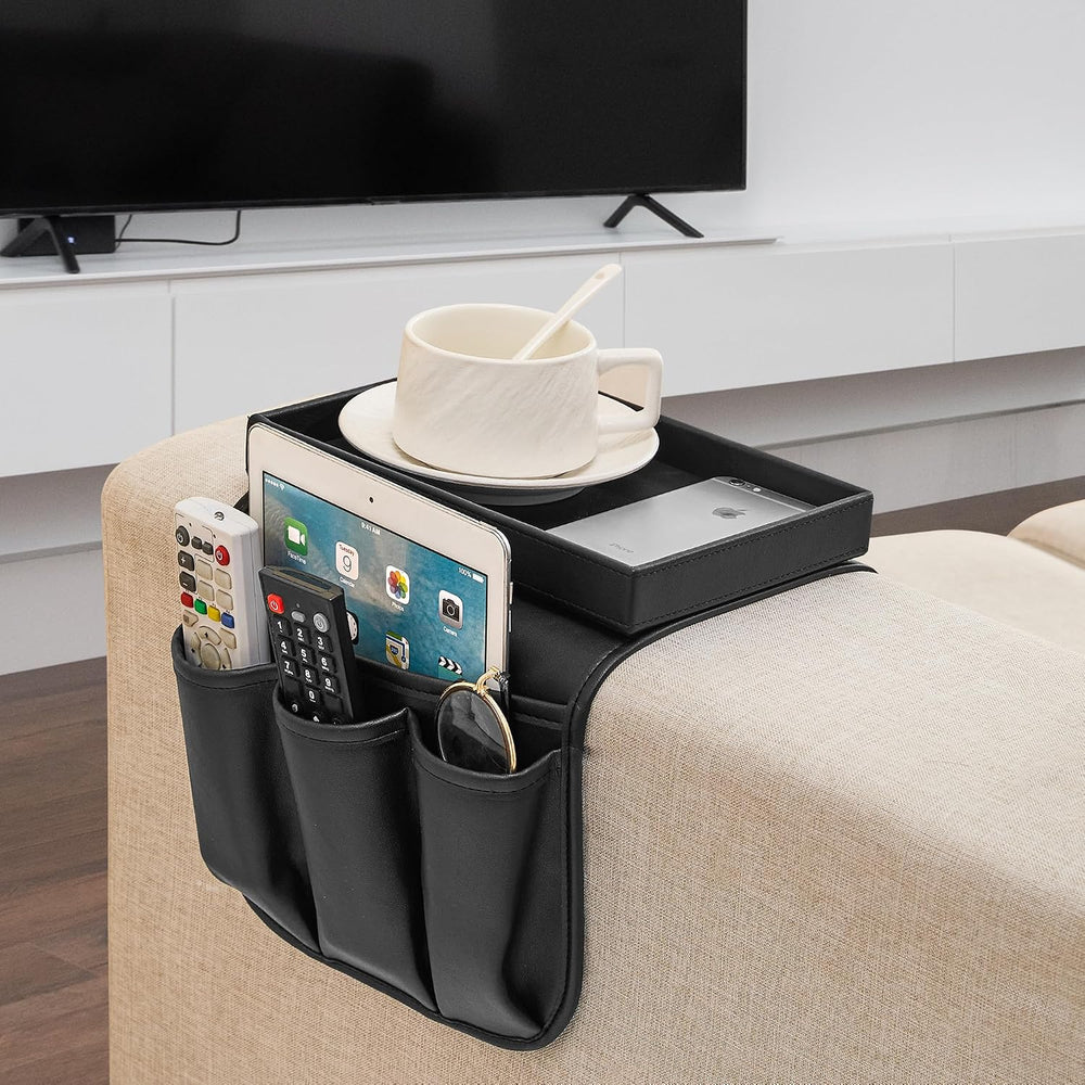 Armchair Caddy, Recliner Accessories, Armrest Organizer, Black
