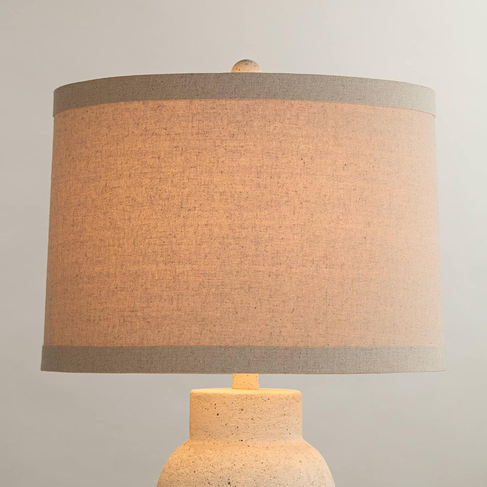 Pre-Assembled Marlee Large Taupe Linen Drum Shade 15x16x11 (Spider)