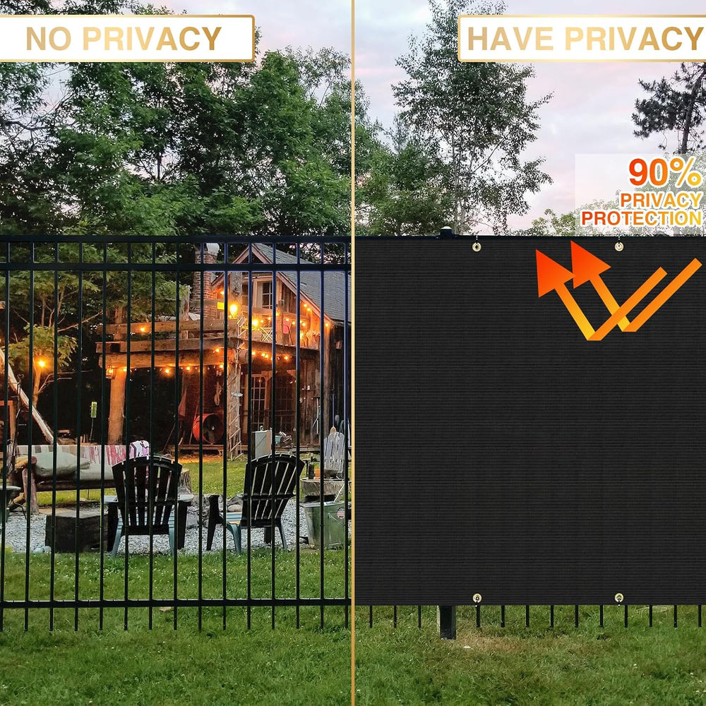 Privacy Fence Screen 4' x 40' Heavy Duty Fencing Cover Mesh Windscree...