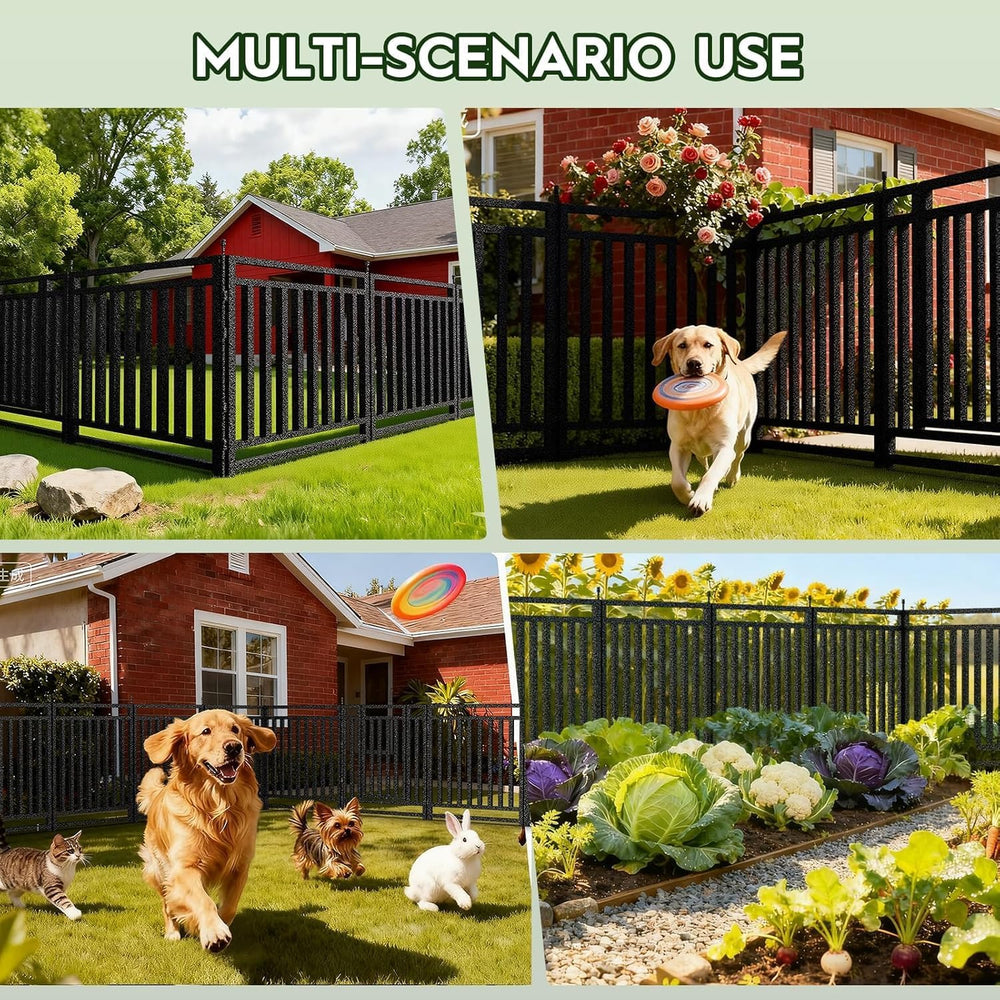Garden Fence 40in (H) x 108ft (L), 42 Panels + 6 Gates, Durable Outdoor Yard ...