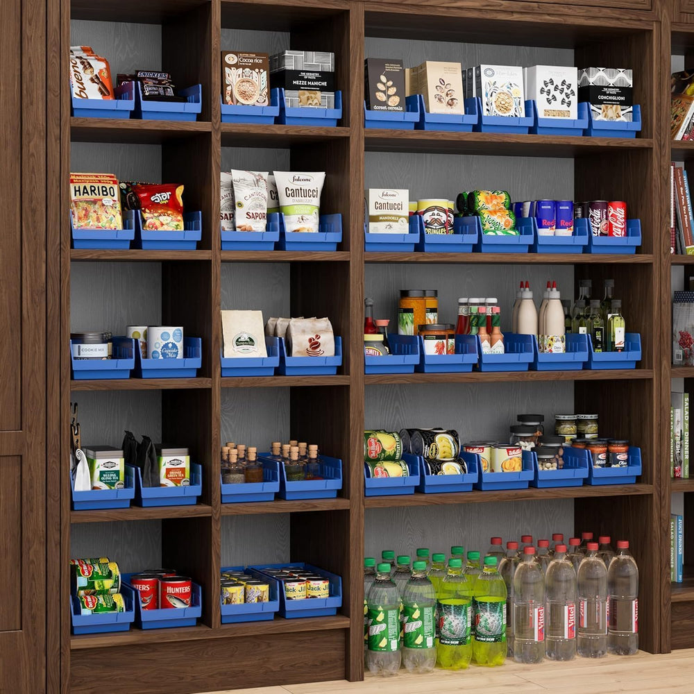 Akro-Mils 30130 Heavy Duty Plastic Shelf Bins, 12"x 6.5"x 4", ...