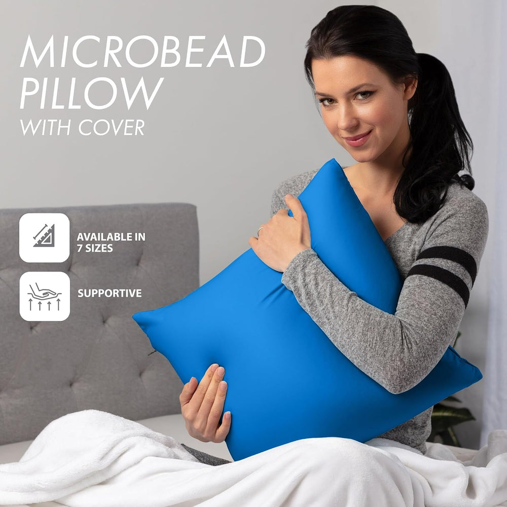 PILLOWY 18" x 18" Throw Pillow - Yeal Blue: 1 PCS Luxurious Premium...