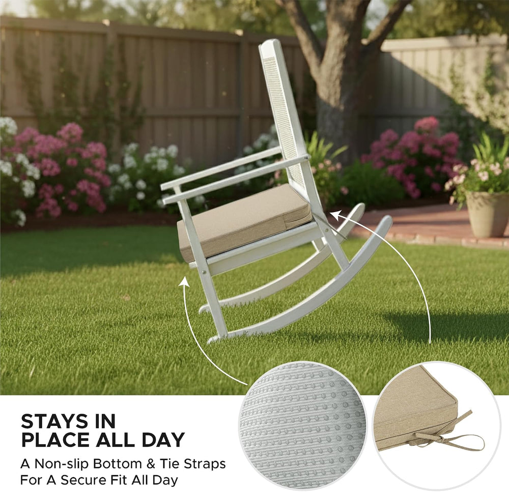Outdoor Chair Cushions, Water-Resistant & Fade-Resistant, Patio Furniture...