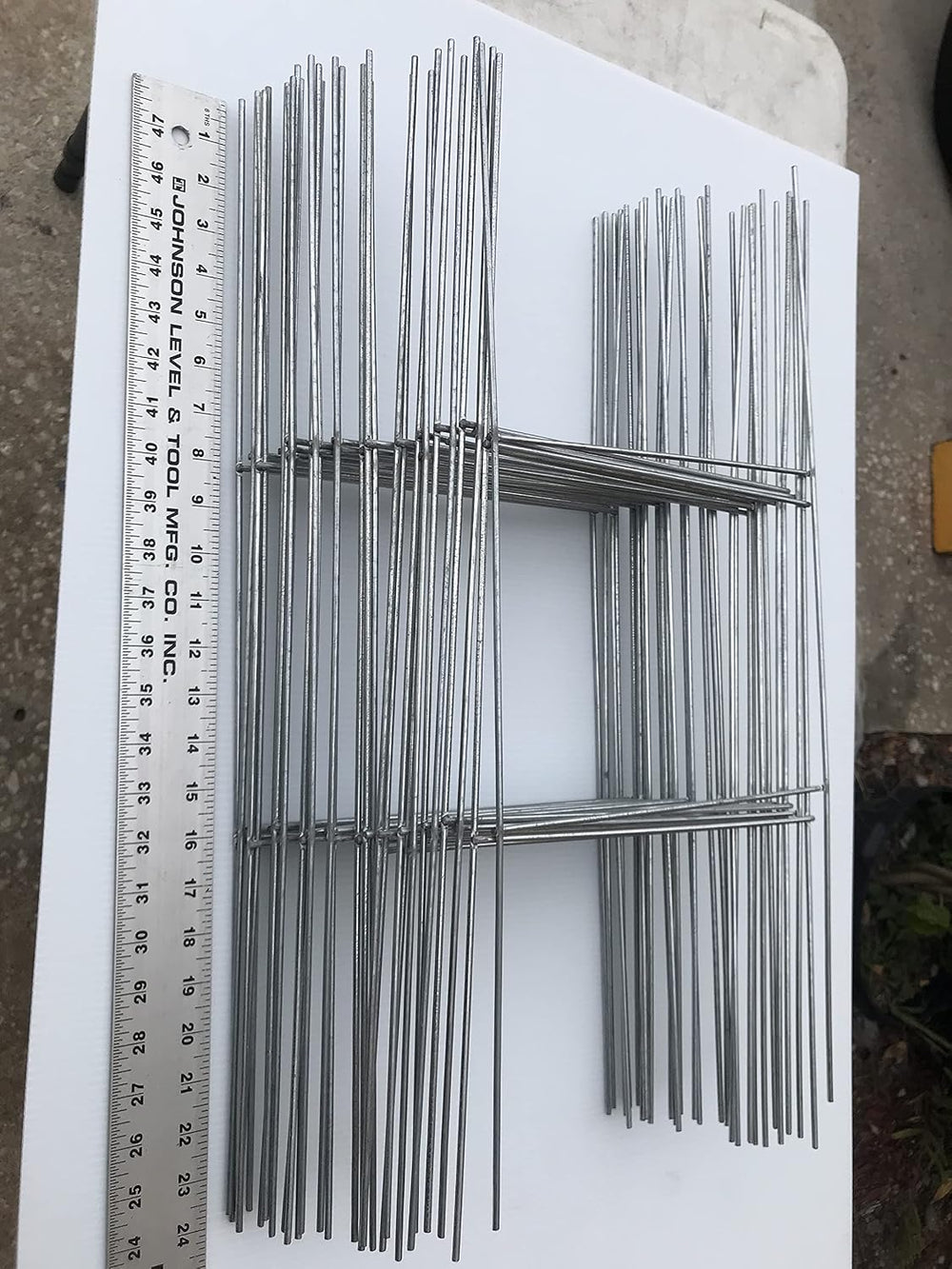 100 Blank Yard Signs (White) 18x24 inch x 4 mm & 100 Metal Stake 10x24 in...